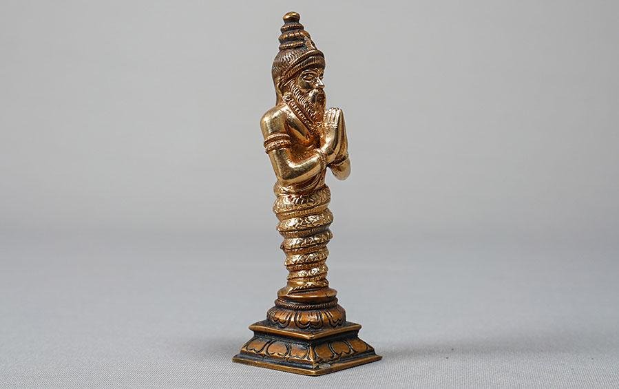 Patanjali - Bronze Idol 5" - Bronze Idols - indic inspirations