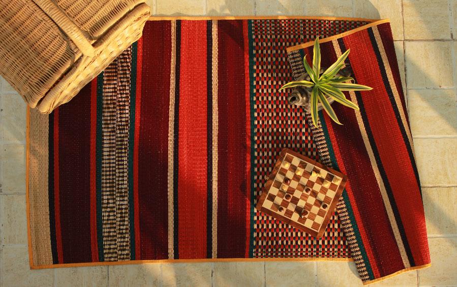 Buy handloom mat(pattai) floor mat/ carpets Online in Kerala