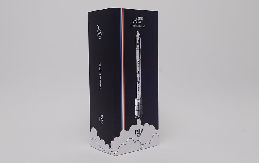 PSLV | Aluminium Scale Model 1:200 - rocket models - indic inspirations