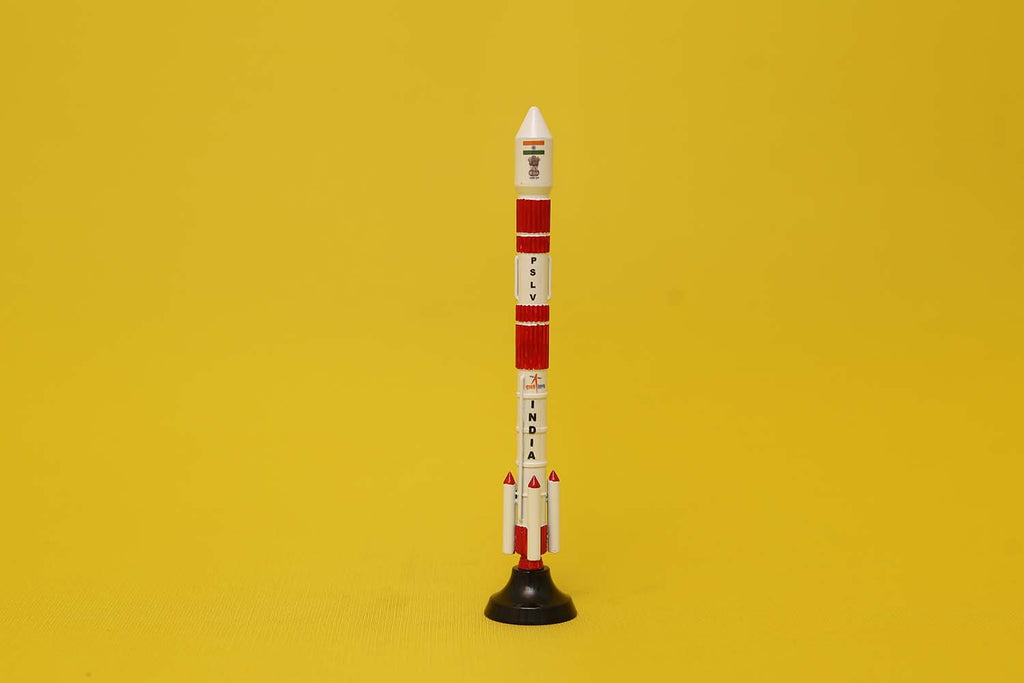 PSLV | Aluminium Scale Model 1:300 - rocket models - indic inspirations