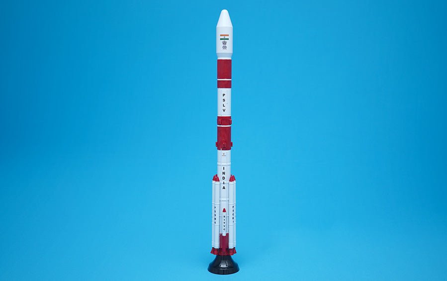PSLV | Aluminium Scale Model 1:50 - rocket models - indic inspirations