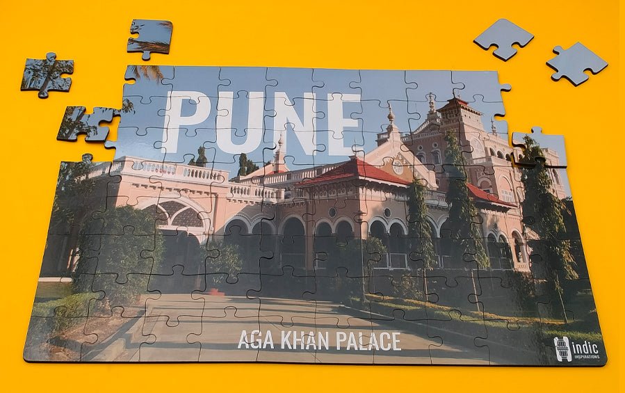 Pune | Aga Khan Palace | Jigsaw Puzzle | 80 pieces - puzzles - indic inspirations