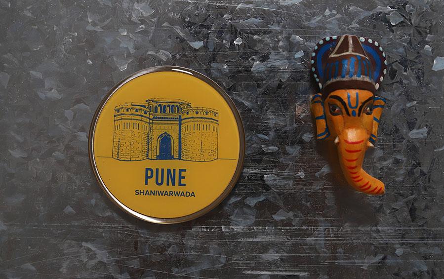 Pune :: Shaniwarwada Fridge Magnet - City souvenirs - indic inspirations