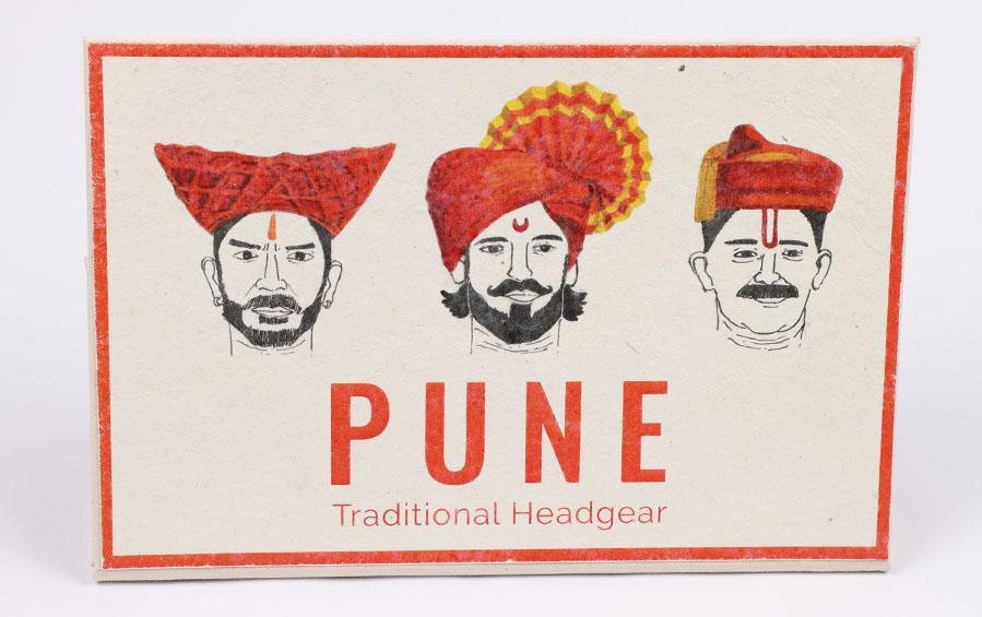 PUNE :: Traditional Headgear Horizontal - Desk plaques - indic inspirations