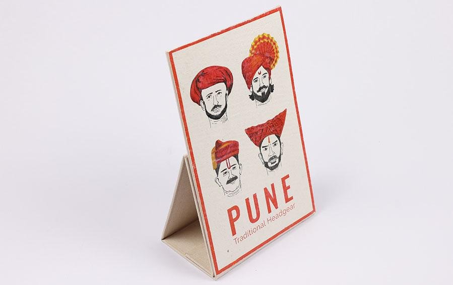 PUNE :: Traditional Headgear Vertical - Desk plaques - indic inspirations