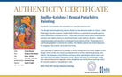 Radha-Krishna | Bengal Patachitra Painting | A3 Frame - paintings - indic inspirations