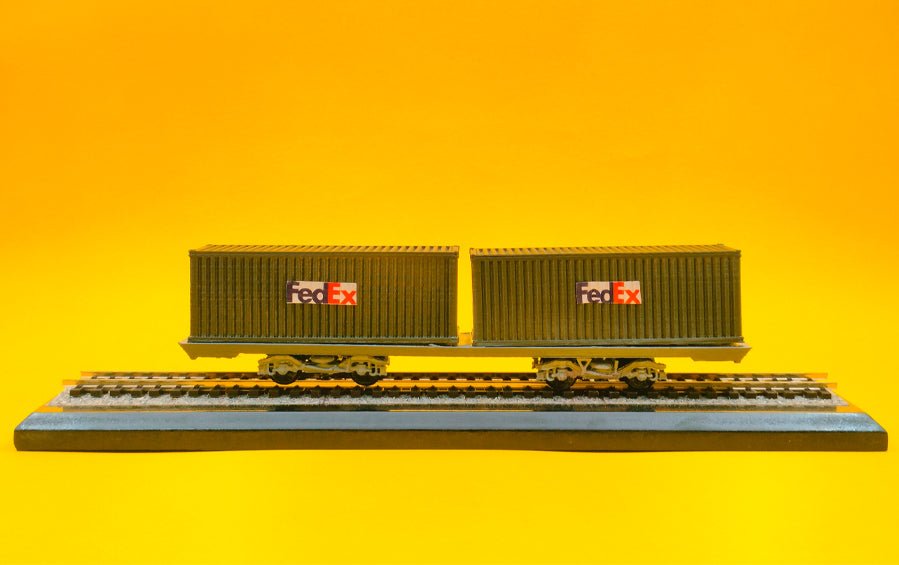 Railway Shipping Container | 1:87 HO Scale Model - train models - indic inspirations