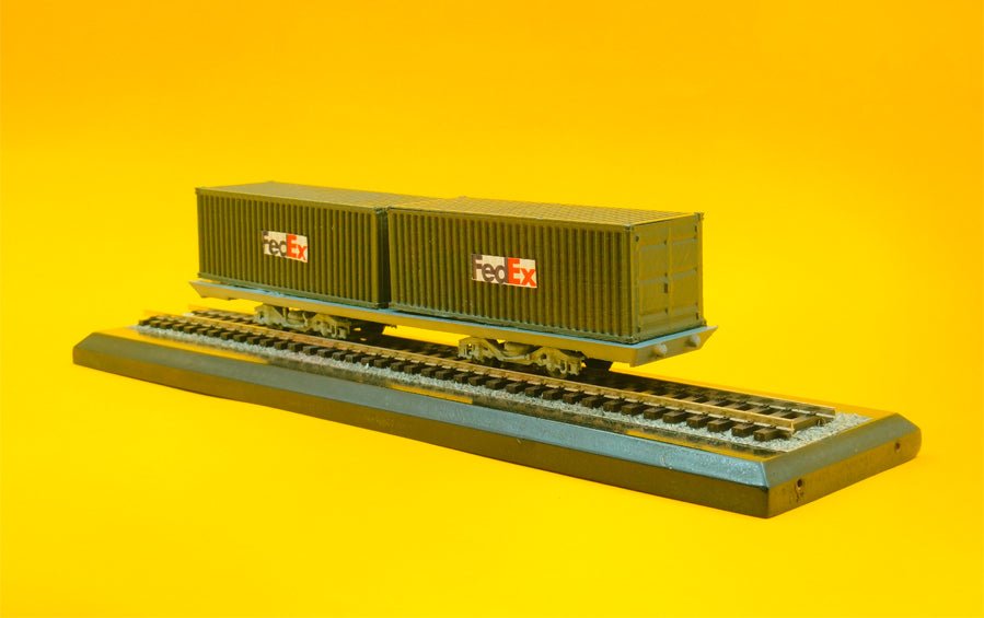 Railway Shipping Container | 1:87 HO Scale Model - train models - indic inspirations