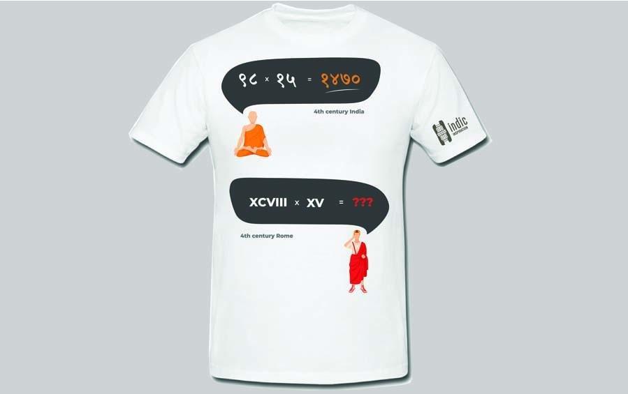 ROMAN COUNTING - T-Shirt - T-Shirts - indic inspirations