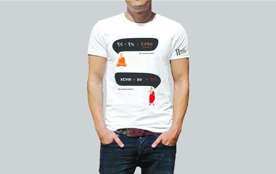 ROMAN COUNTING - T-Shirt - T-Shirts - indic inspirations