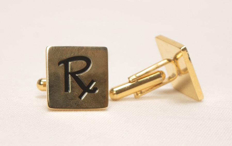 Rx Cuff Links Square for Doctors - Cufflinks - indic inspirations