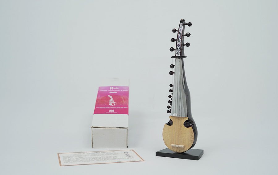 Sarod | Wooden Miniature - Miniature Musical Instruments - indic inspirations