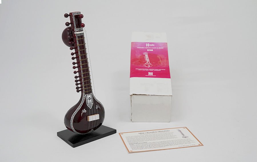 Sitar Instrument Price Buy Wooden Miniature Musical Instrument - Sitar Online Indic Inspirations
