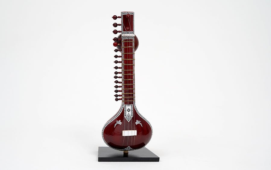 Sitar | Wooden Miniature - Miniature Musical Instruments - indic inspirations