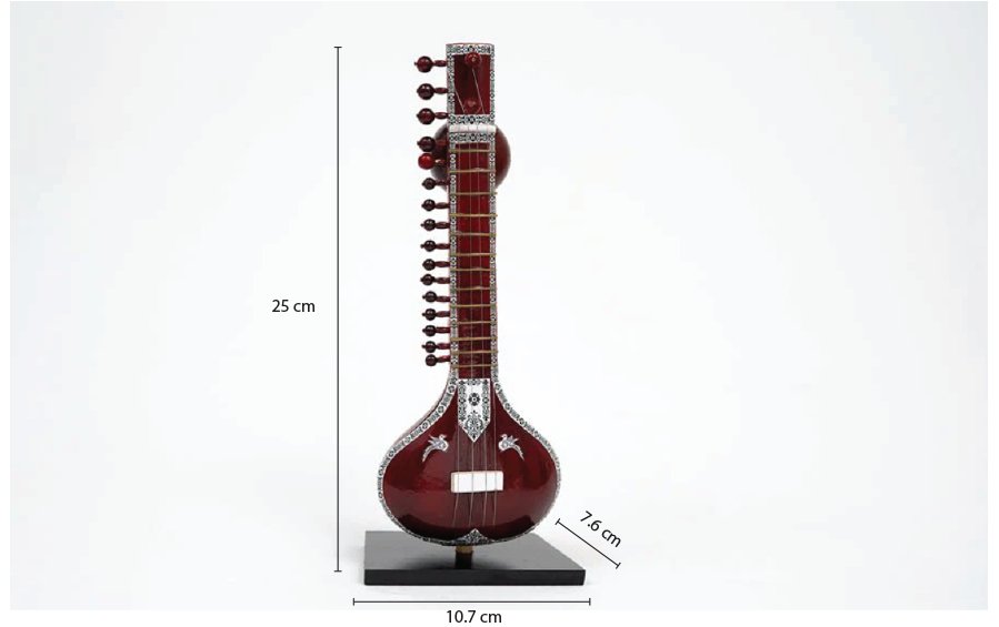 Buy Wooden Miniature Musical Instrument - Sitar Online Indic Inspirations
