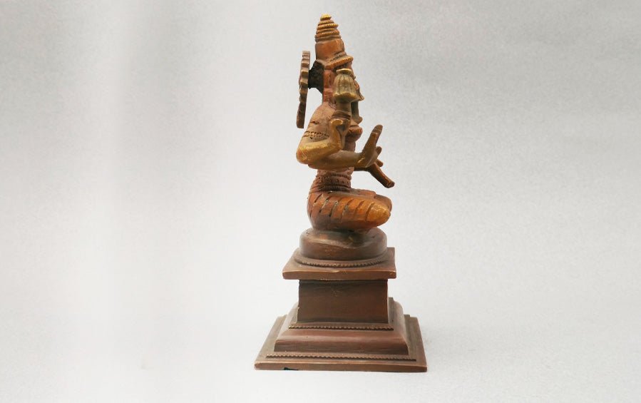 Sitting Lakshmi 5" - Antique - Sculptures - indic inspirations