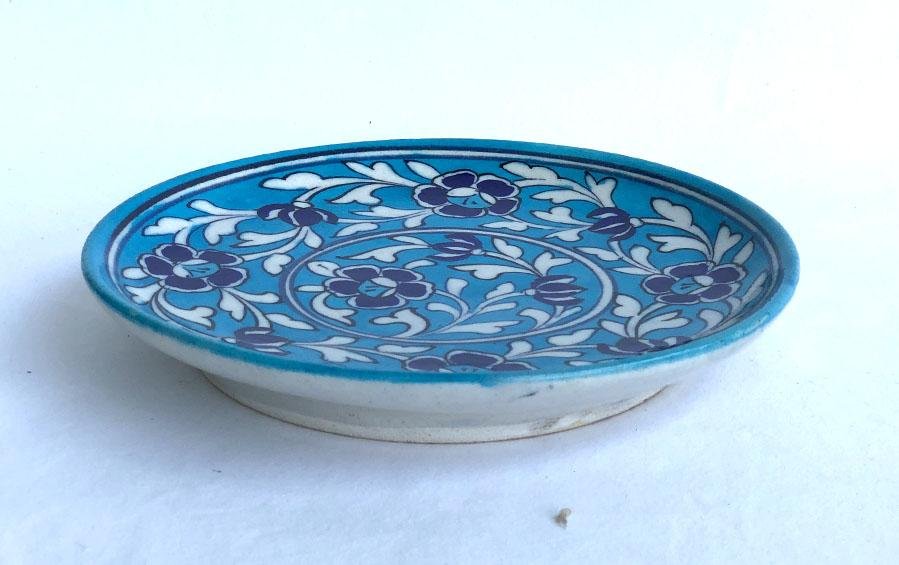 Small Wall Plate- Light Blue - Wall plates - indic inspirations