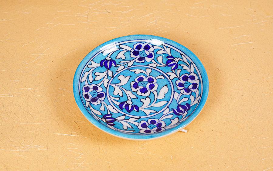 Small Wall Plate- Light Blue - Wall plates - indic inspirations