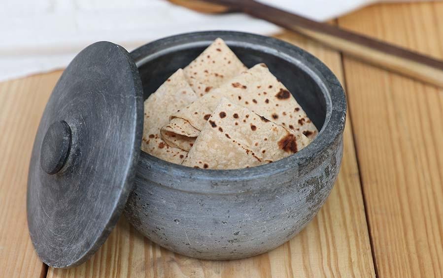 Soapstone Chapatti Box - 1.5 Lit - Casseroles - indic inspirations