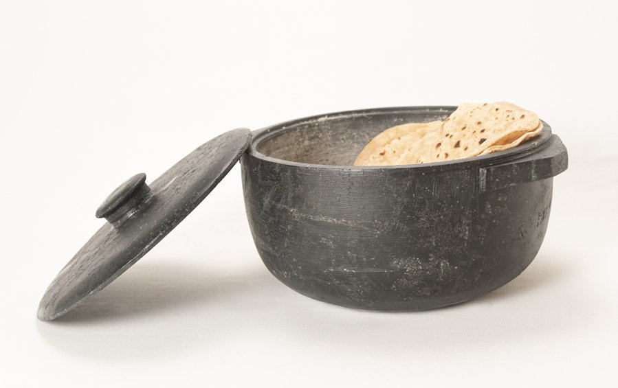 Soapstone Chapatti Box - 2.5 Lit - Casseroles - indic inspirations
