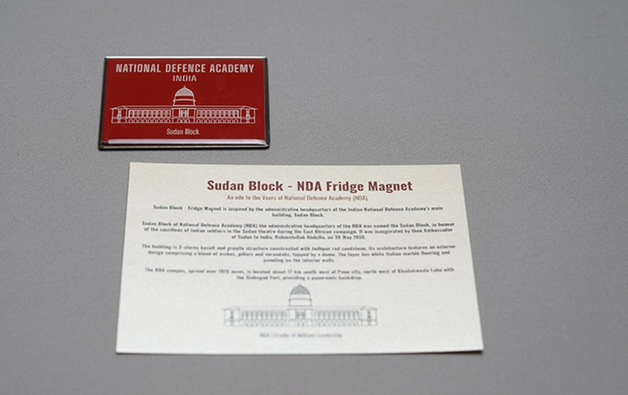 Sudan Block - Fridge Magnet - military souvenirs - indic inspirations