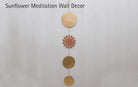 Sunflower Meditation Wall Decor - Hanging décor - indic inspirations