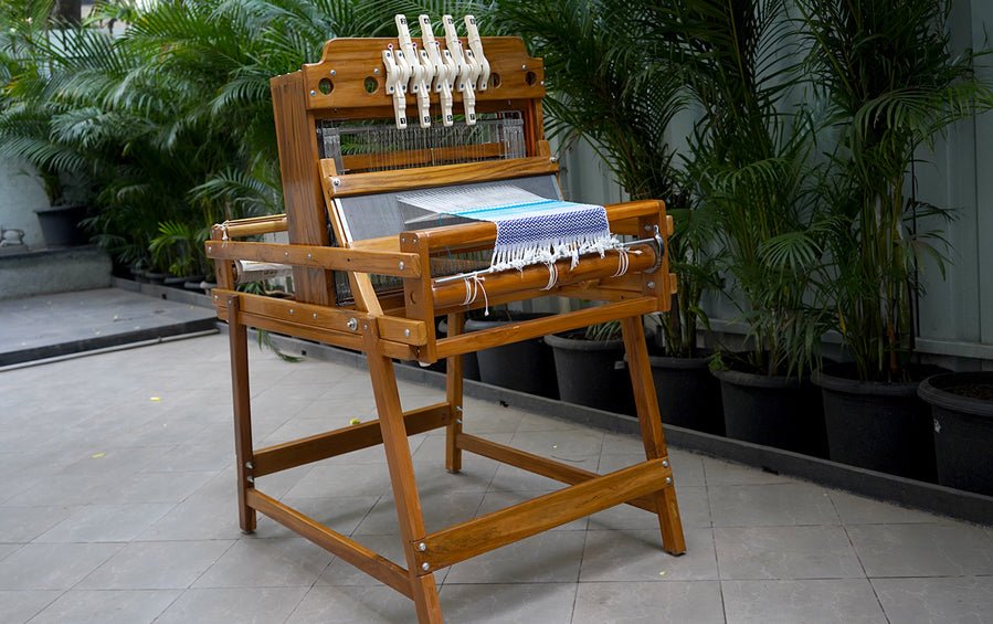 Table Loom with Folding Stand 24 Inch - Weaving looms - indic inspirations