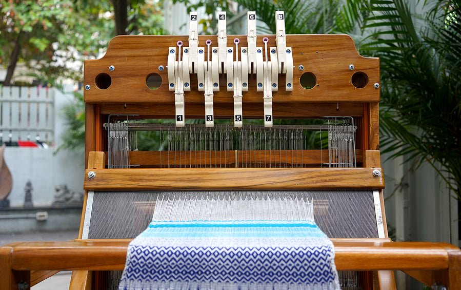 Table Loom with Folding Stand 24 Inch - Weaving looms - indic inspirations