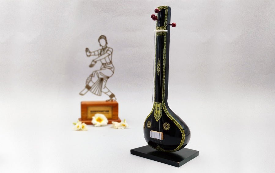 Tanpura | Wooden Miniature - Miniature Musical Instruments - indic inspirations