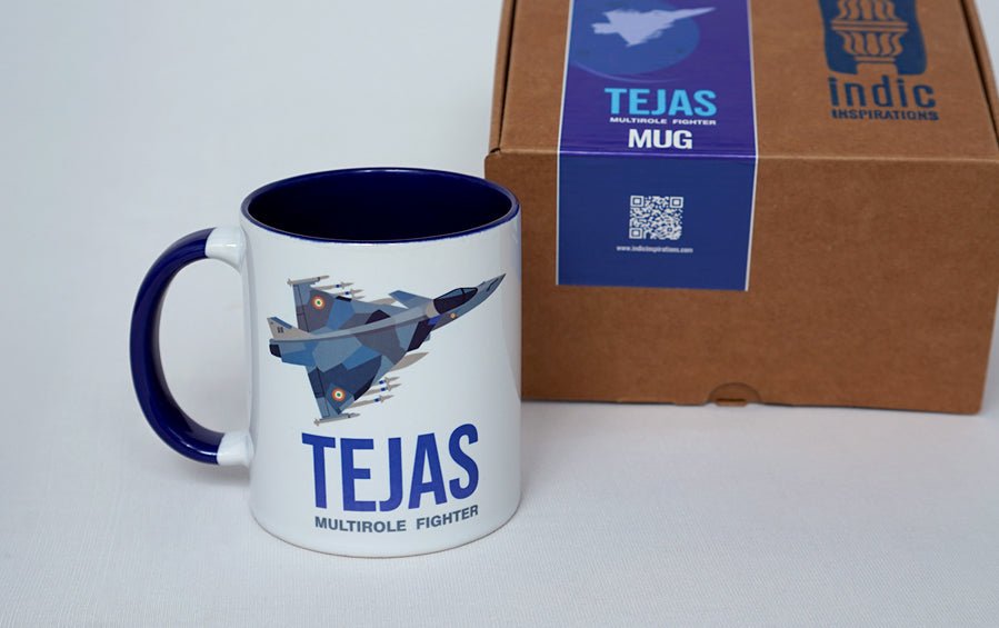 TEJAS Multirole Fighter | Coffee Mug - Cups & Mugs - indic inspirations