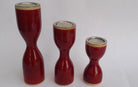 Triune - Candle Holder - Red - Candle holders - indic inspirations