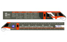 Vande Bharat | 12" Ruler | Orange - train models - indic inspirations