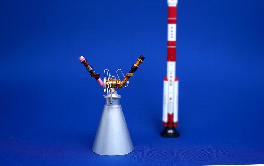 VIKAS Engine for PSLV, GSLV 1:25 Scale - rocket models - indic inspirations