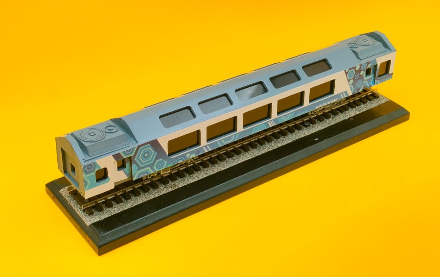 Vista Dome Coach | 1:87 HO Scale Model - train models - indic inspirations