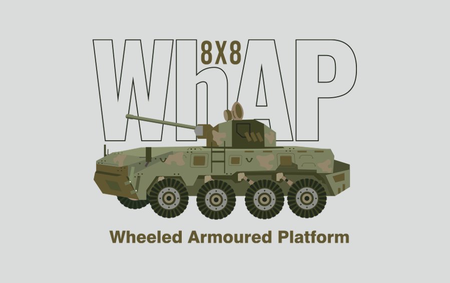 WhAP 8 x 8 Wheeled Armoured Platform | Fridge Magnet - military souvenirs - indic inspirations