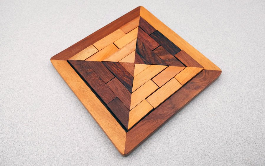 Wooden 17 Pieces Square Jigsaw Puzzle - puzzles - indic inspirations