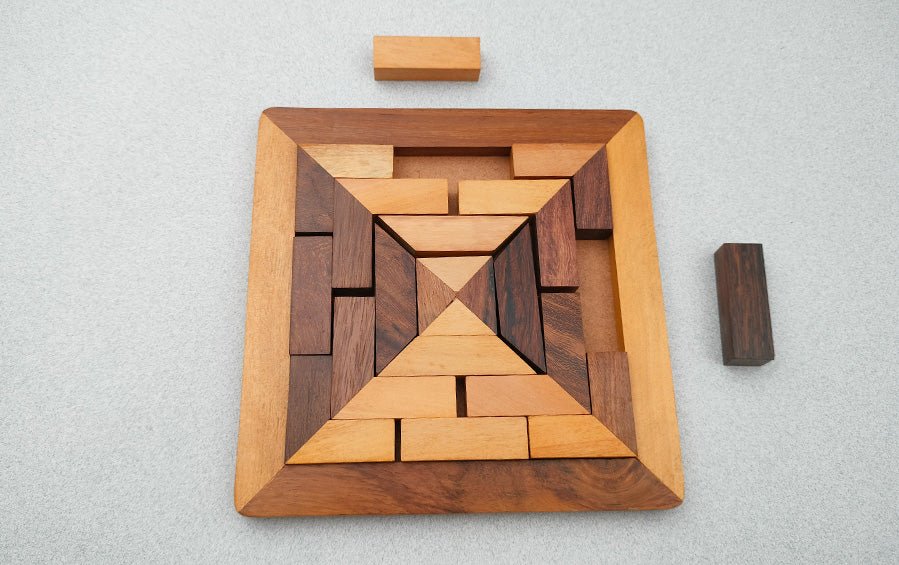 Wooden 17 Pieces Square Jigsaw Puzzle - puzzles - indic inspirations