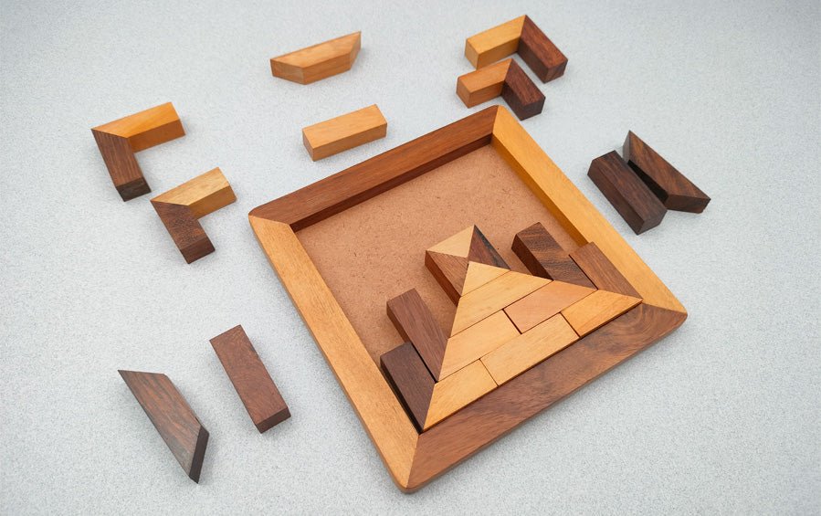 Wooden 17 Pieces Square Jigsaw Puzzle - puzzles - indic inspirations