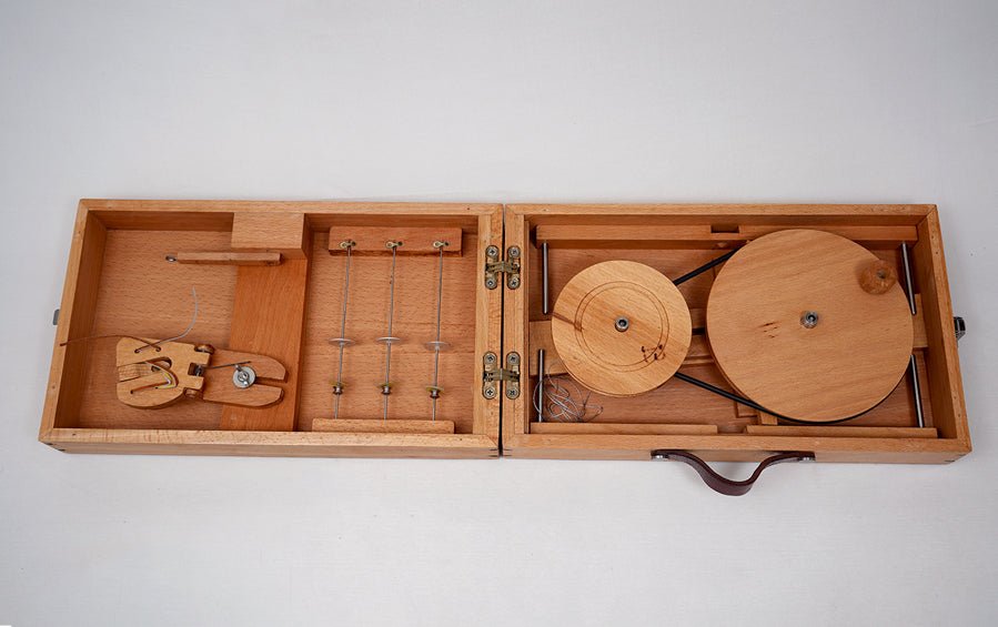 Wooden Box Charkha- Spinning Wheel Premium - Spinning wheels - indic inspirations