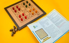 Wooden Chaukabara 5 Houses - Board Games - indic inspirations