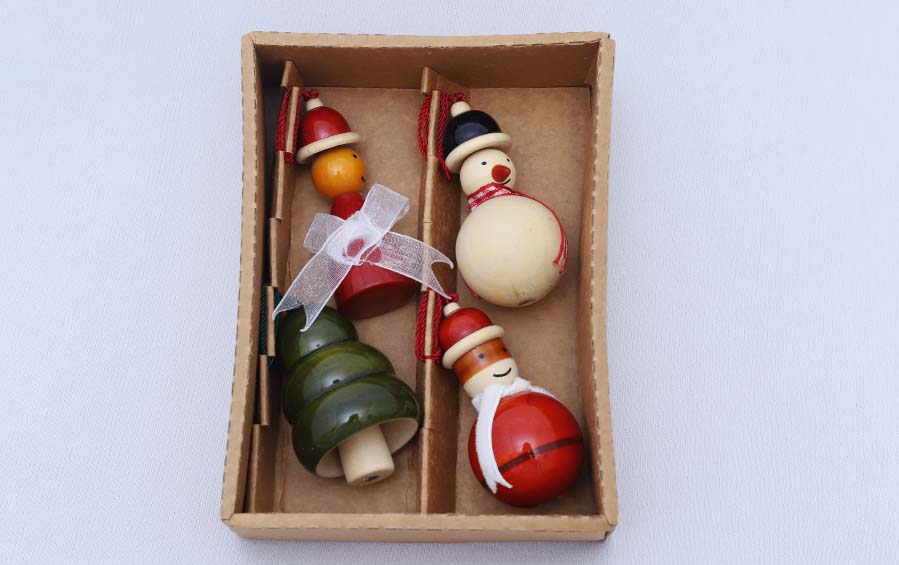 Wooden Christmas Decor – YULETS - Décor hanging - indic inspirations