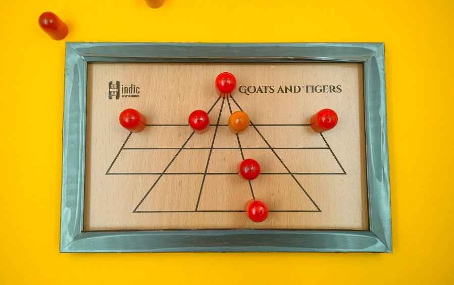 Wooden Goats and Tigers - Board Games - indic inspirations