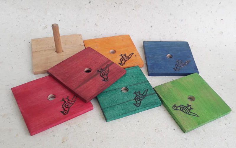 Wooden Tea Coasters Set - Coasters - indic inspirations