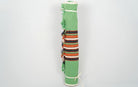 Yoga Mat - Pastel Green with Pattern - Yoga mats - indic inspirations