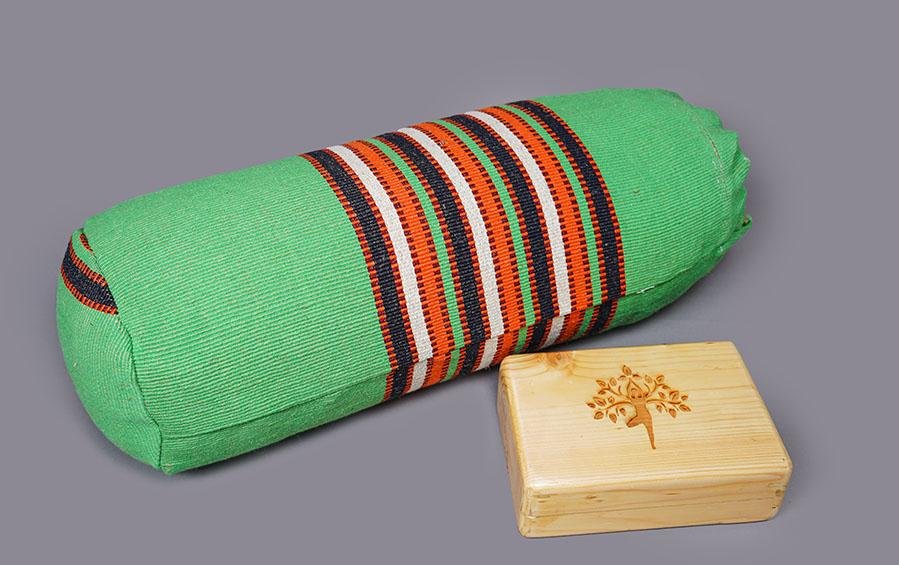 Buy Handcrafted Jute-Cotton Indian Yoga Bolster Online - Indic Inspirations  – indic inspirations