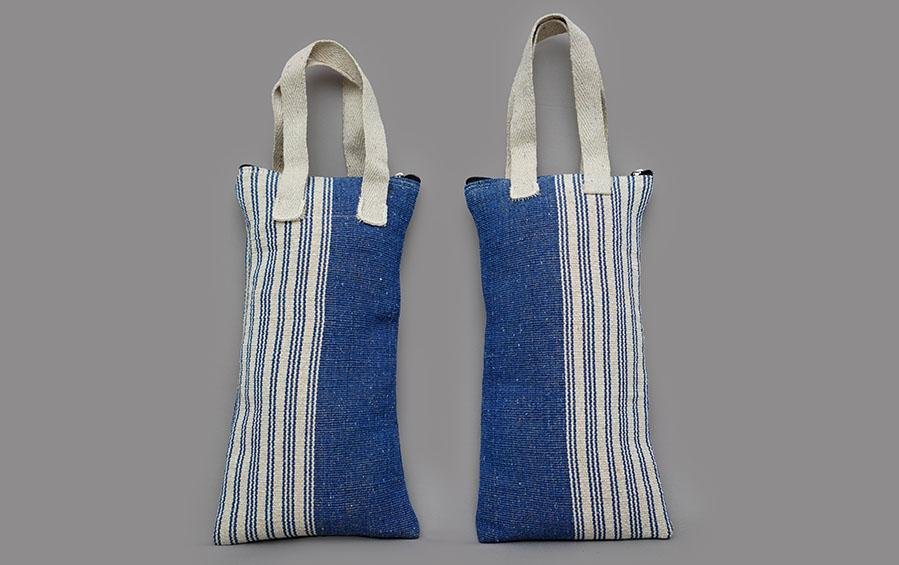 Yoga Props - Sand Bag Denim Blue ( set of 2) - yoga sand bags - indic inspirations