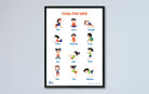 Yogasanas for Kids - A3 Frame - Wall Frames - indic inspirations